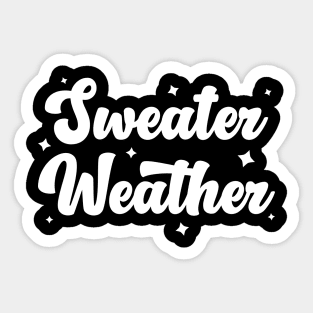 Sweater Weather Sticker